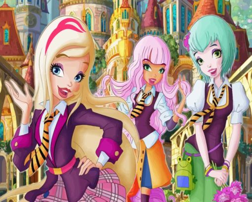 Regal Academy Anime Girls Diamond Painting