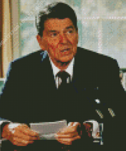 Ronald Wilson Reagan Diamond Painting