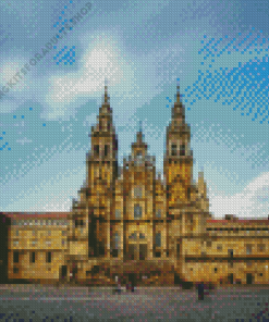 Santiago De Compostela Cathedral Plaza Diamond Painting