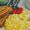 Scrambled Eggs With Fruits Diamond Painting