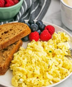 Scrambled Eggs With Fruits Diamond Painting