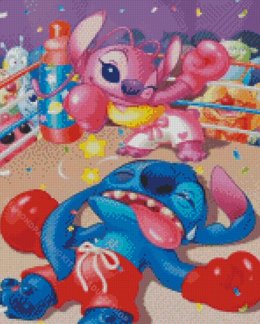 Stitch And Angel Diamond Painting