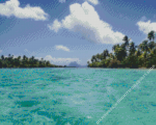 Tahaa Seascape Diamond Painting