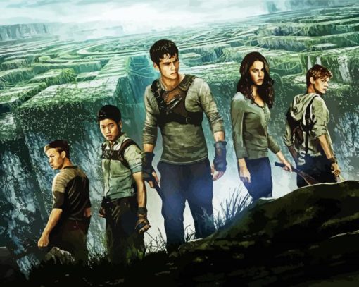 The Maze Runner Characters Diamond Painting