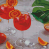 Tropical Aperol Spritz Diamond Painting