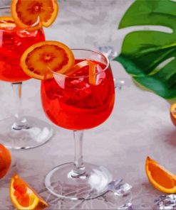 Tropical Aperol Spritz Diamond Painting