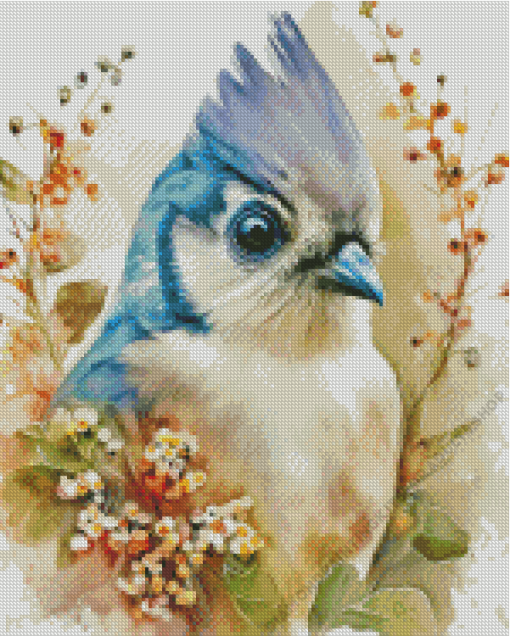 Tufted Titmouse Diamond Painting