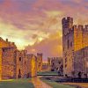 Vintage Caernarfon Castle Diamond Painting