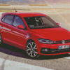 VW Polo GTI Red Car Diamond Painting