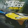 Yellow Car Need For Speed Diamond Painting