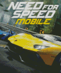 Yellow Car Need For Speed Diamond Painting