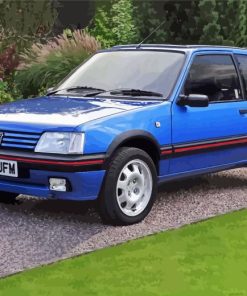 205 GTI Peugeot Blue Car Diamond Painting