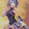 Aqua Kingdom Hearts Character Diamond Painting