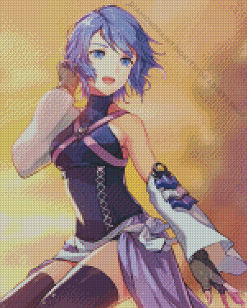 Aqua Kingdom Hearts Character Diamond Painting