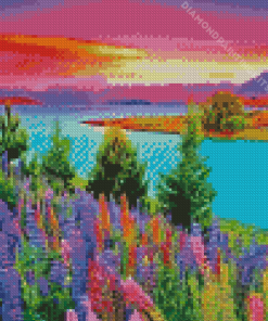 Beautiful Colorful Landscape Diamond Painting