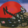 Black Red Nebraska Huskers Helmet Diamond Painting