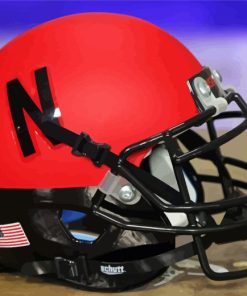 Black Red Nebraska Huskers Helmet Diamond Painting