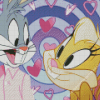 Bugs Bunny And Lola Cartoon Diamond Painting