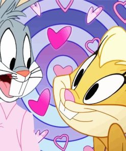 Bugs Bunny And Lola Cartoon Diamond Painting