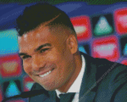 Casemiro Brazilian Football Player Diamond Painting