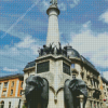 Chambery Elephant Fountain Diamond Painting