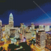 Charlotte City At Night Diamond Painting