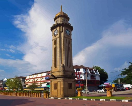 Clock Tower Sungai Petani Diamond Painting