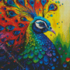 Colorful Peacock Bird Diamond Painting