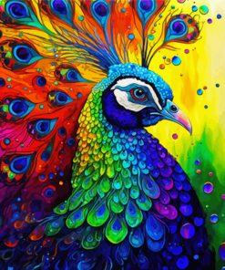 Colorful Peacock Bird Diamond Painting