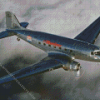 Douglas DC 3 Aircraft Diamond Painting