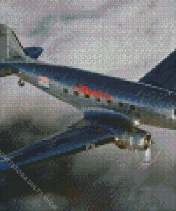 Douglas DC 3 Aircraft Diamond Painting