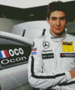 Esteban Ocon Diamond Painting