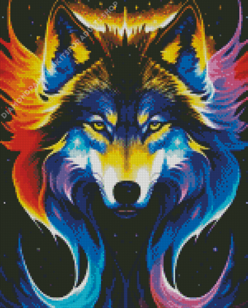 Fantasy Wolf Spirit Diamond Painting