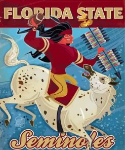 Florida State Seminoles Football Poster Diamond Painting