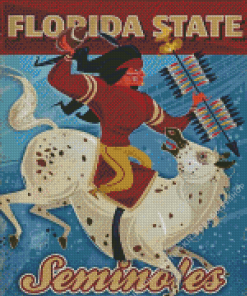 Florida State Seminoles Football Poster Diamond Painting