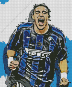 Football Player Adriano Leite Ribeiro Diamond Painting