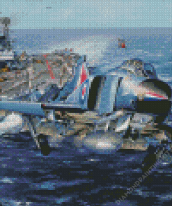 HMS Ark Royal Aircraft Art Diamond Painting