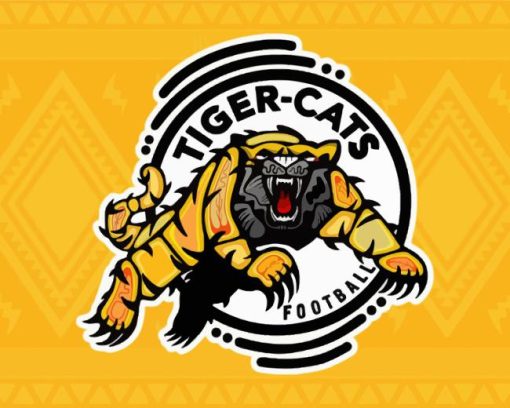 Hamilton Tiger Cats Football Team Logo Diamond Painting