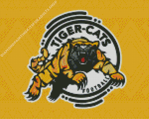 Hamilton Tiger Cats Football Team Logo Diamond Painting