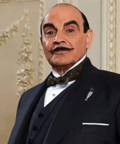 Hercule Poirot Agatha Christie Character Diamond Painting