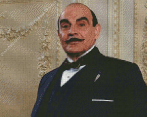 Hercule Poirot Agatha Christie Character Diamond Painting