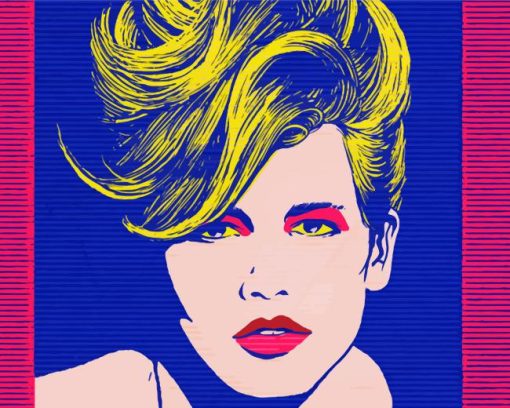 Illustration Claudia Schiffer Diamond Painting