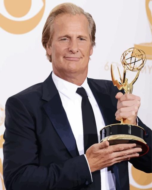 Jeff Daniels With Primetime Emmy Award Diamond Painting