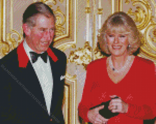 King Charles and Camilla Diamond Painting