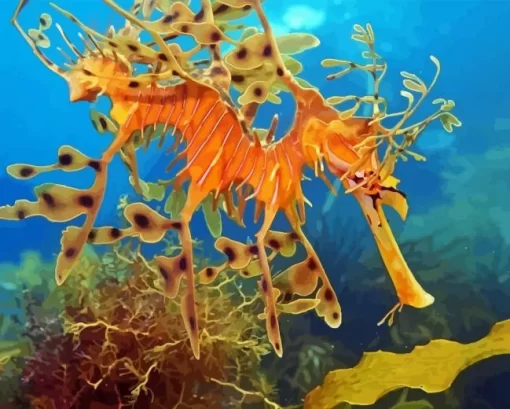 Leafy Seadragon Diamond Painting