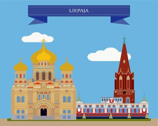 Liepaja Poster Diamond Painting