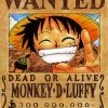 Luffy Wanted Poster Diamond Painting