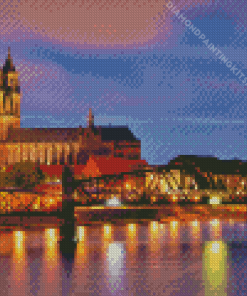 Magdeburg Lift Bridge Diamond Painting