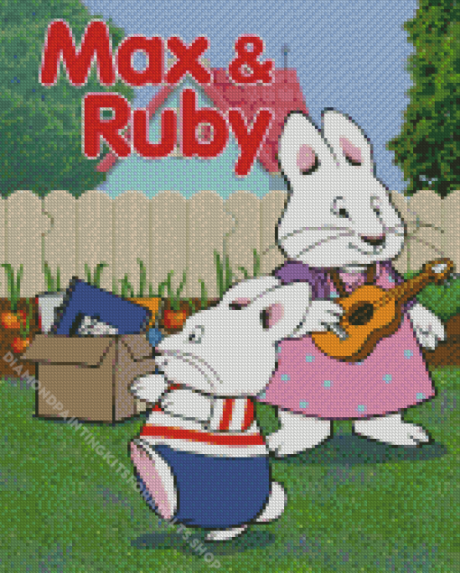 Max And Ruby Cartoon Poster Diamond Painting