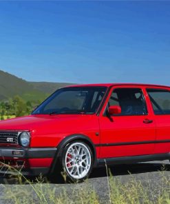 Mk2 Golf GTI Red Car Diamond Painting